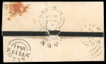 Stamp of Ireland » GB Used In Ireland 1840 1d black pl. 5 II with 4 margins on mourning entire
