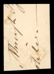 Stamp of Great Britain » 1840 1d Black and 1d Red plates 1a to 11 1840 1d black pl. 1a NK with 4 margins on piece tied