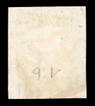 Stamp of Great Britain » 1840 1d Black and 1d Red plates 1a to 11 1840 1d black pl. 1b TC with 4 margins and red MC (double