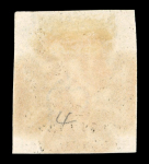 Stamp of Great Britain » 1840 1d Black and 1d Red plates 1a to 11 1840 1d black pl.4 RK with 4 margins and superb upright