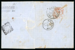 France Napoleon III, 1862, 20c. blue, horizontal pair,