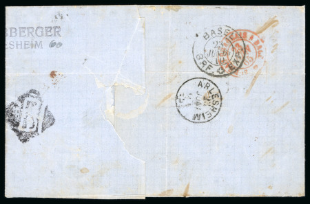 France Napoleon III, 1862, 20c. blue, horizontal pair,