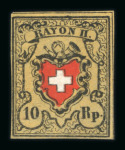 Das ungebrauchte Unikat - Rayon II mit vollständiger Kreuzeinfassung