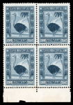 Stamp of Italy » Italian Colonies and Possessions » Somalia 1935 : slate ostrich 2l55 Sassone n° 226 in block of