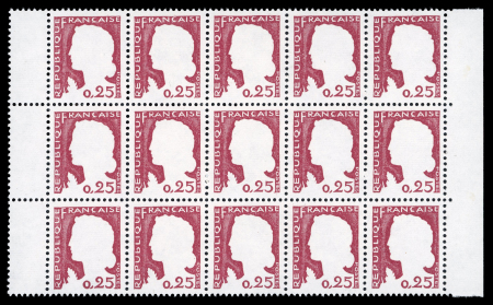 Stamp of France » Émissions à partir de 1900 1960, Marianne de Decaris YT n° 1263g variété gris