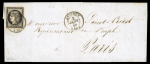 Stamp of France » Type Cérès de 1849-1850 1849 : Cérès 20c noir YT n° 3 sur lettre envoyée d'Avignon