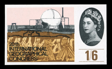 Stamp of Great Britain » Queen Elizabeth II 1964 20th International Geographical conference; set