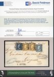 Stamp of Italian States » Sicily » 10 Grana » Covers Sicily 1859 10Gr position 67 retouch registered cover with 1Gr (2) and 2Gr