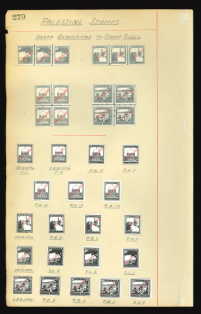 Stamp of Palestine and Holy Land Palestine 1927-32 Pictorial issue photographic proofs
