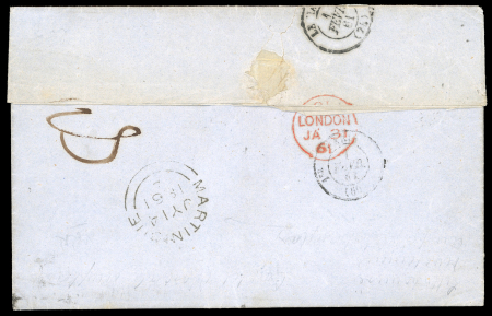 Stamp of British Empire General Collections and Lots Britsh Empire prestamp fleuron and double-arc cancels and Used Abroad
