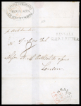Stamp of Ireland » Ship Letters 1816-1850 Ship Letters: Attractive group of twelve covers or part covers, showing an array of Ship Letter markings, including red crowned SHIP LETTER/DUBLIN, 2-line strikes of the following DUBLIN/SHIP LETTER, DUBLIN/Shi