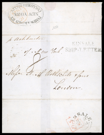 Stamp of Ireland » Ship Letters 1816-1850 Ship Letters: Attractive group of twelve covers or part covers, showing an array of Ship Letter markings, including red crowned SHIP LETTER/DUBLIN, 2-line strikes of the following DUBLIN/SHIP LETTER, DUBLIN/Shi