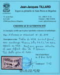 Stamp of Colonies françaises » St. Pierre et Miquelon 1941, type Attelage 2c vert foncé surcharge France