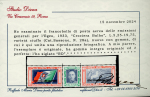 Stamp of Italy » Aegean Islands 1933, airmail Balbo cruise 5,25 + 19,75 variety "con