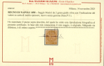 Stamp of Italian States » Naples Masini essay, 2 grana olive-yellow