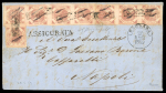 Stamp of Italian States » Naples 1859 registered entire Bagnara to Naples