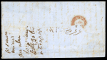 Stamp of Italian States » Naples 1859 registered entire Bagnara to Naples
