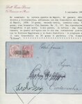 Stamp of Italian States » Naples Naples 1861 10gr and 50gr to Papal States