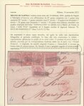 Stamp of Italian States » Naples Naples 1859 cover with five different values including 50gr