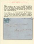 Stamp of Italian States » Naples Naples 1860 1/2t Coat of Arms on part entire
