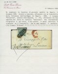 Stamp of Italian States » Naples Naples 1860 1/2t Coat of Arms on handwritten wrapper 