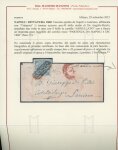 Stamp of Italian States » Naples Naples 1860 1/2t Coat of Arms on handwritten wrapper 