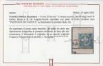 Stamp of Italian States » Naples 1860-61 1/2t Savoy Cross newspaper piece