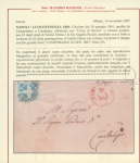 Stamp of Italian States » Naples 1861 printed entire 1/2t Savoy Cross