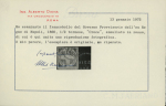 Stamp of Italian States » Naples ½ tornese dark blue 'Savoy Cross', position no. 98 red circular postmark