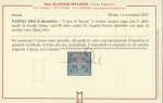 Stamp of Italian States » Naples ½ tornese dark blue 'Savoy Cross', position no. 98 red circular postmark