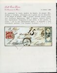 Stamp of Italian States » Naples Neapolitan Provinces/Naples 1861 combinatio cover