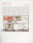 Stamp of Italian States » Naples 1861 (27 Lug) registered combination cover