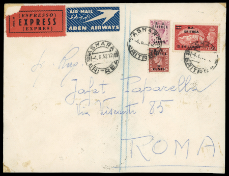 Stamp of British Occupation of Italian Colonies » Eritrea British Occupation Eritrea airmail