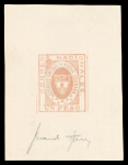 Stamp of Colombia Colombia 1861 issue group of seven SPERATI die proofs