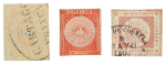 Stamp of Uruguay Diligencia and Montevideo SPERATI forgeries, plus stamp of Colombia