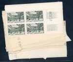 Stamp of France » Collections 1900-1959, joli lot de timbres tous en blocs de quatre