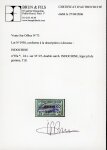 Stamp of Colonies françaises » Indochine 1919, YT n° 92a superbe variété double surcharge Indochine