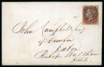 Stamp of Great Britain » 1840 1d Black and 1d Red plates 1a to 11 1841 1d CC pl. 10 MC red printing from ''black plate''
