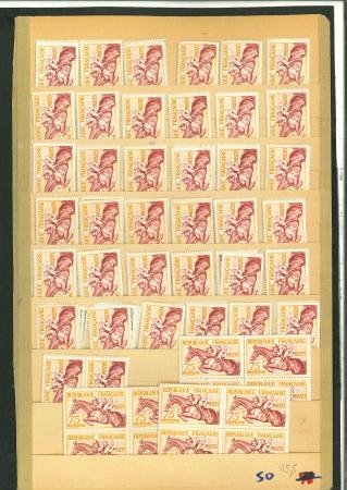 Stamp of France » Émissions à partir de 1900 1953 : série Hippisme YT n° 960-965 impressionnante