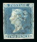 Stamp of Great Britain » 1841 2d Blue GB 1841 2d blue pl. 3 BE with good margins and Norwich distinctive MC