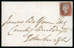 Stamp of Great Britain » 1841 1d Red 1841 1d red-brown AD with 4 margins on clean and attractive