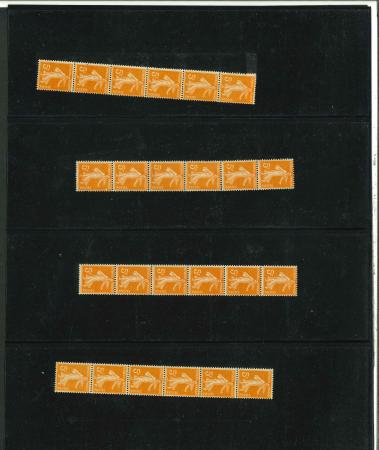 Stamp of France » Roulettes 1921, 5c Semeuse orange type IIB YT n° 158c ensemble