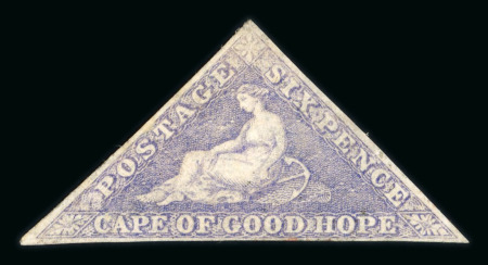 Stamp of South Africa » Cape of Good Hope 1855-63 6d pale rose-lilac on white paper mint with