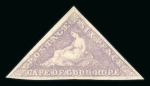 Stamp of South Africa » Cape of Good Hope 1855-63 6d pale rose-lilac on white paper mint with