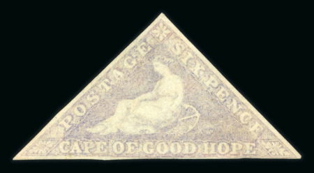 Stamp of South Africa » Cape of Good Hope 1855-63 6d pale rose-lilac on white paper mint, regummed,