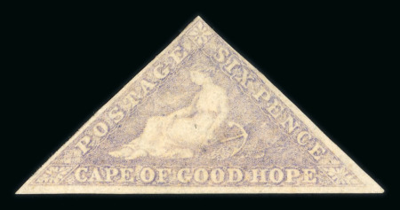 Stamp of South Africa » Cape of Good Hope 1855-63 6d pale rose-lilac on white paper, 2 unused