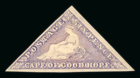 Stamp of South Africa » Cape of Good Hope 1855-63 6d deep rose-lilac on white paper mint, regummed,