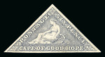 Stamp of South Africa » Cape of Good Hope 1855-63 6d slate-lilac on blued paper unused, a very