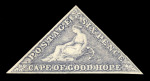 Stamp of South Africa » Cape of Good Hope 1855-63 6d slate-purple on blued paper mint with part