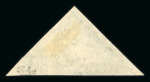 Stamp of South Africa » Cape of Good Hope 1855-63 6d slate-purple on blued paper mint with part